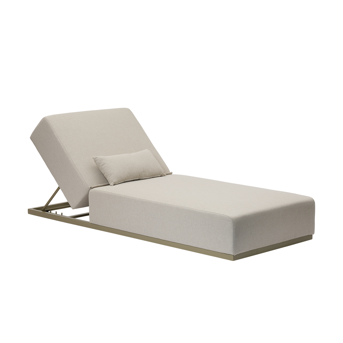 Bain de soleil en aluminium kaki LIVO beige_chine, BERAH GETAH