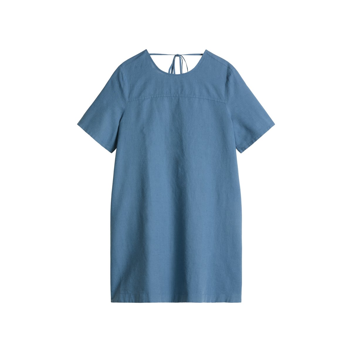 Robe relaxed en mélange de lin et de coton bleu, MARC O’POLO DENIM