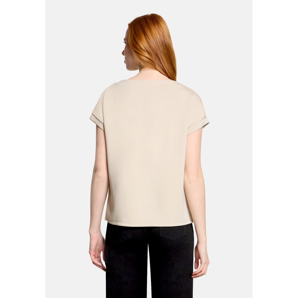 Sweat-shirt à fentes d'aisance latérales chateau gray, BETTY BARCLAY