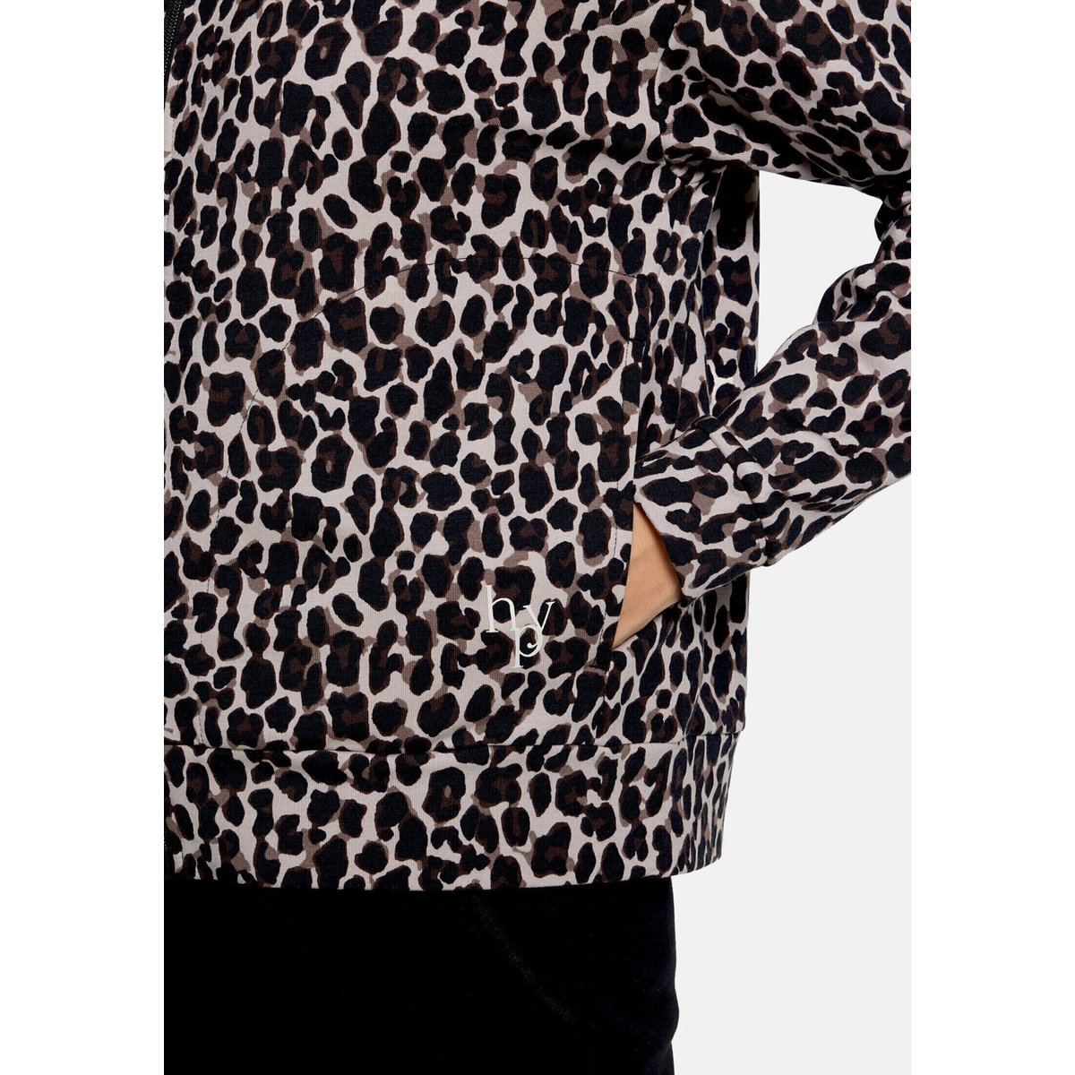 Blouson à encolure ronde noir/beige, BETTY BARCLAY