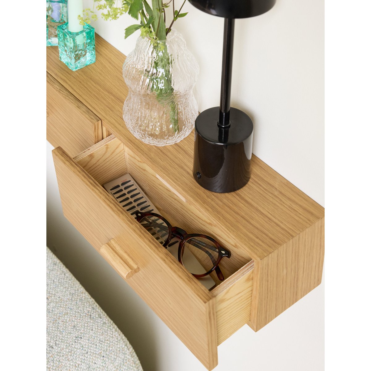 Étagère Oak veneer,Oak wood SHUNO bois de chêne, HUBSCH