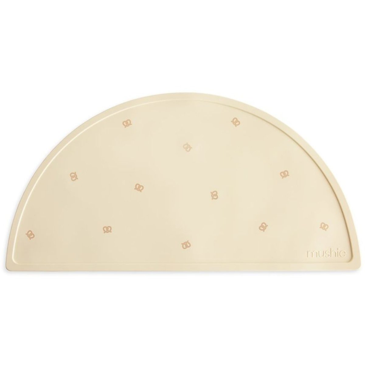 Set de table en silicone ecru, marron, MUSHIE