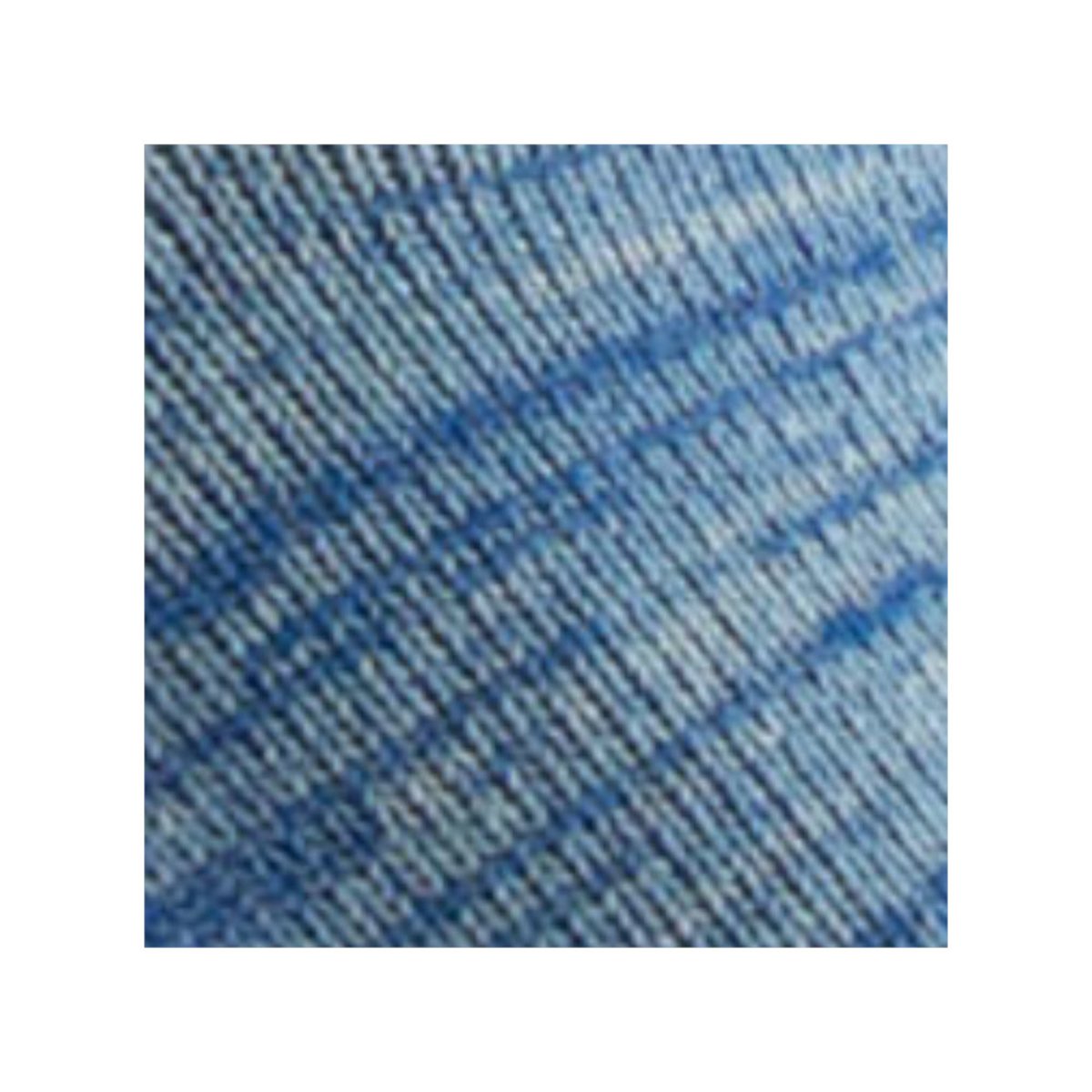 Mi-chaussettes Femme unies fil mouliné en Coton bleu, KINDY