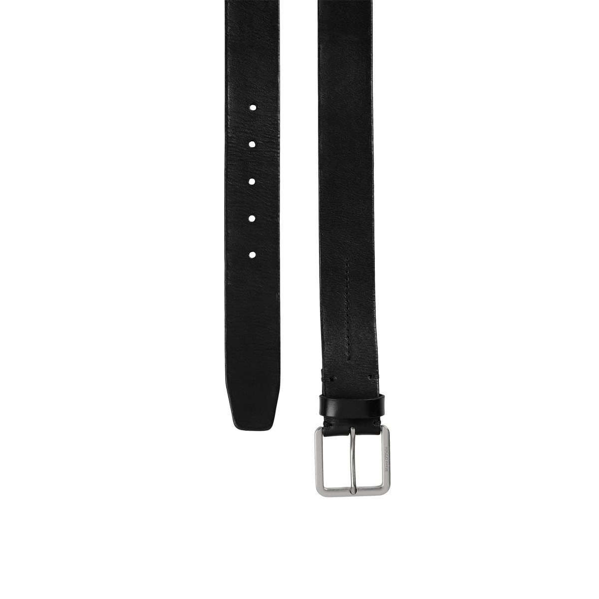 Ceinture modèle Ian en cuir de vachette robuste noir, MARC O'POLO