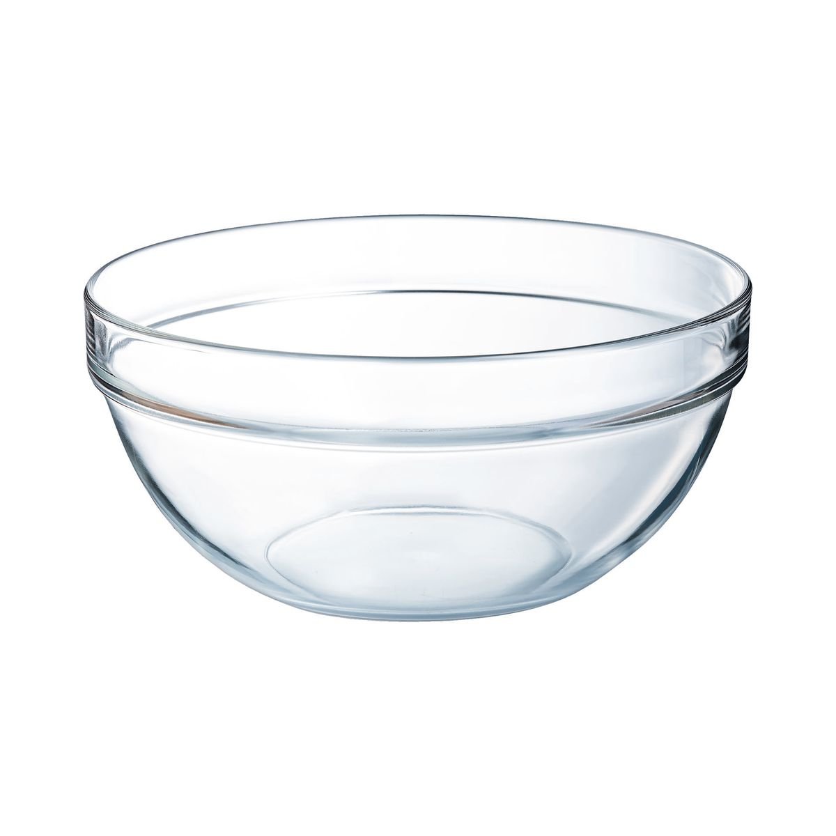 Saladier verre trempé 29cm, Empilable transparent, LUMINARC