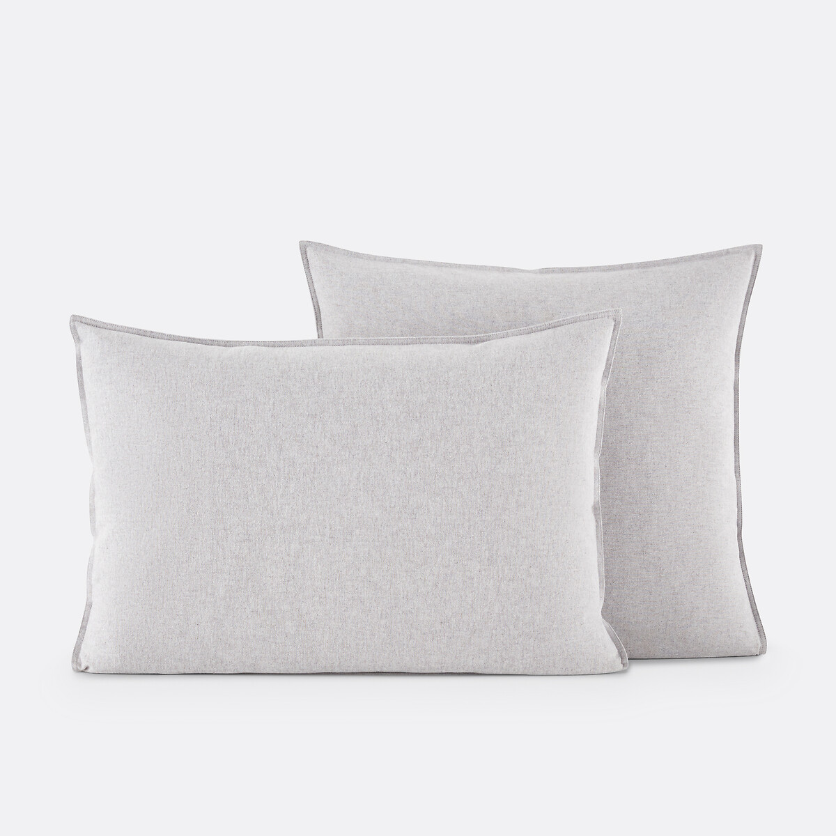 Federa, flanella di cotone chambray, Clara grigio chiné , LA REDOUTE INTERIEURS