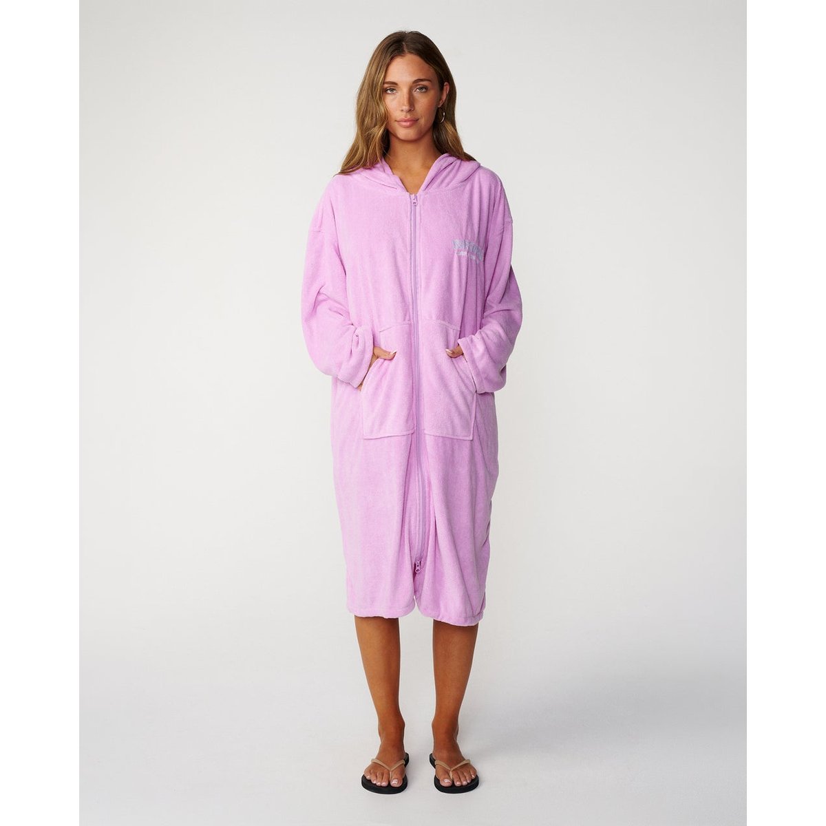 Poncho à fermeture éclair Classic SURF ZIP lilac, RIP CURL