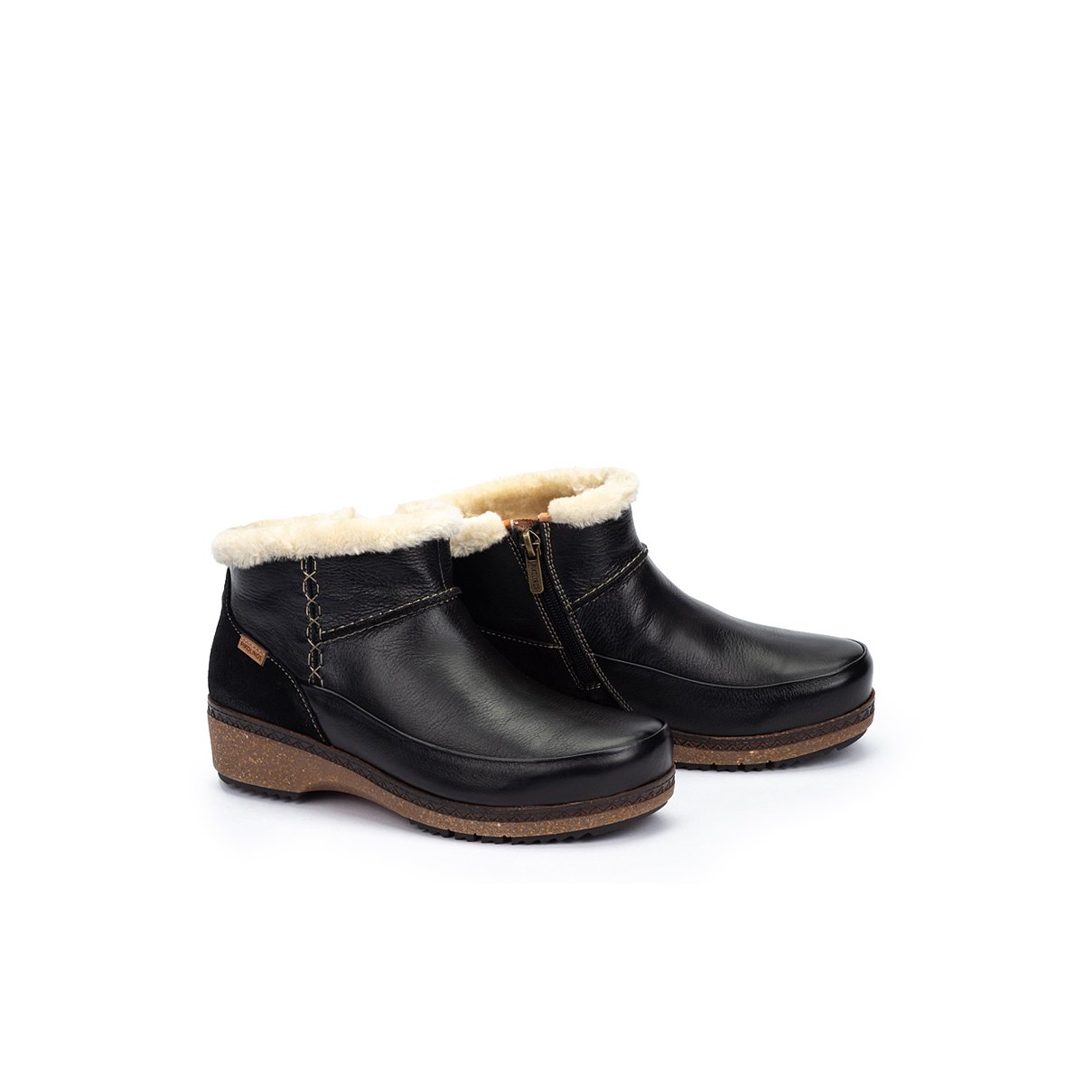 Bottines plates cuir Granada black, PIKOLINOS