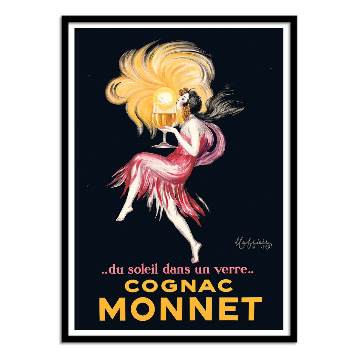 Affiche d'art - Cognac Monnet 1927 - Leonetto Cappiello couleur unique, WALL EDITIONS