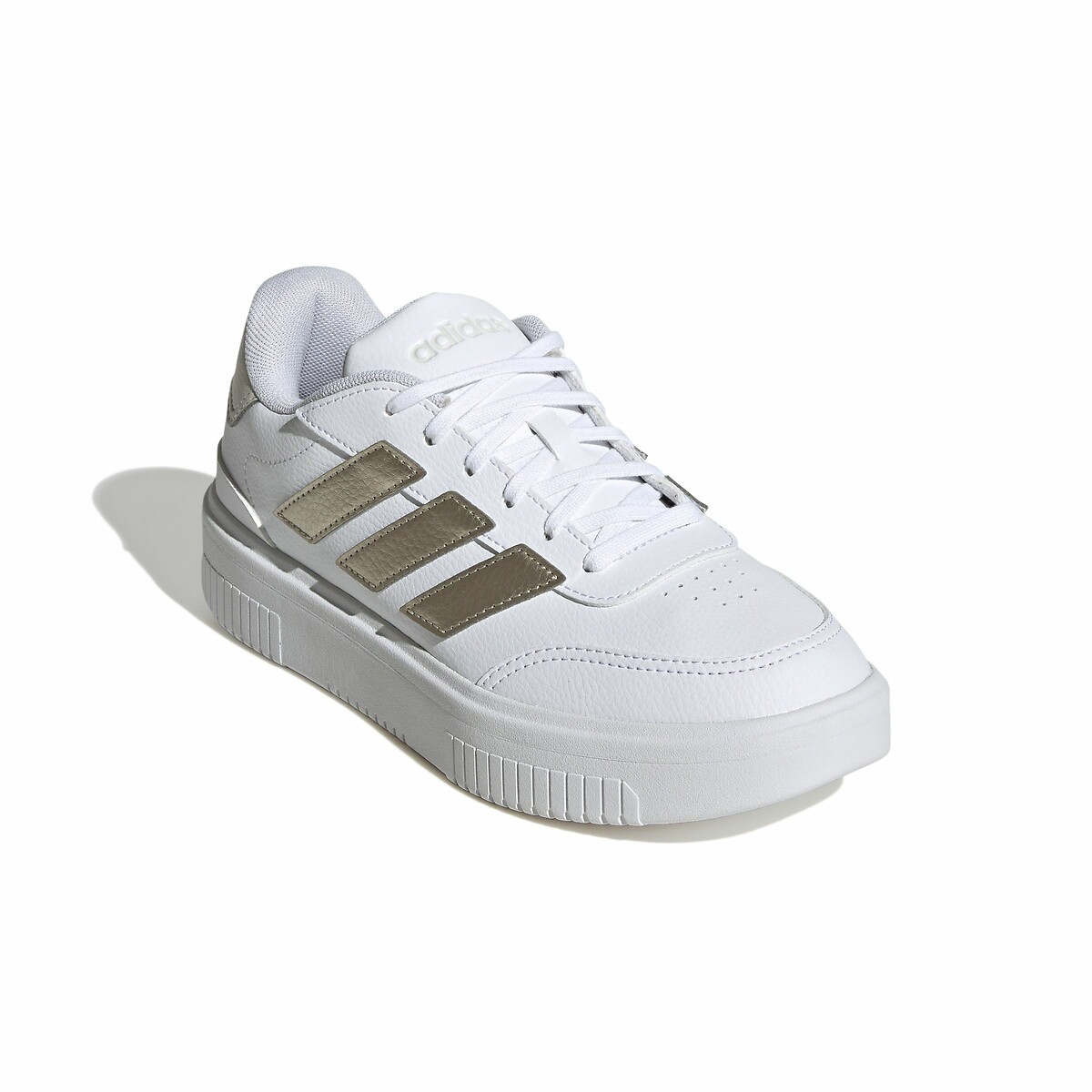 Baskets Courtblock Bold blanc/doré, ADIDAS SPORTSWEAR