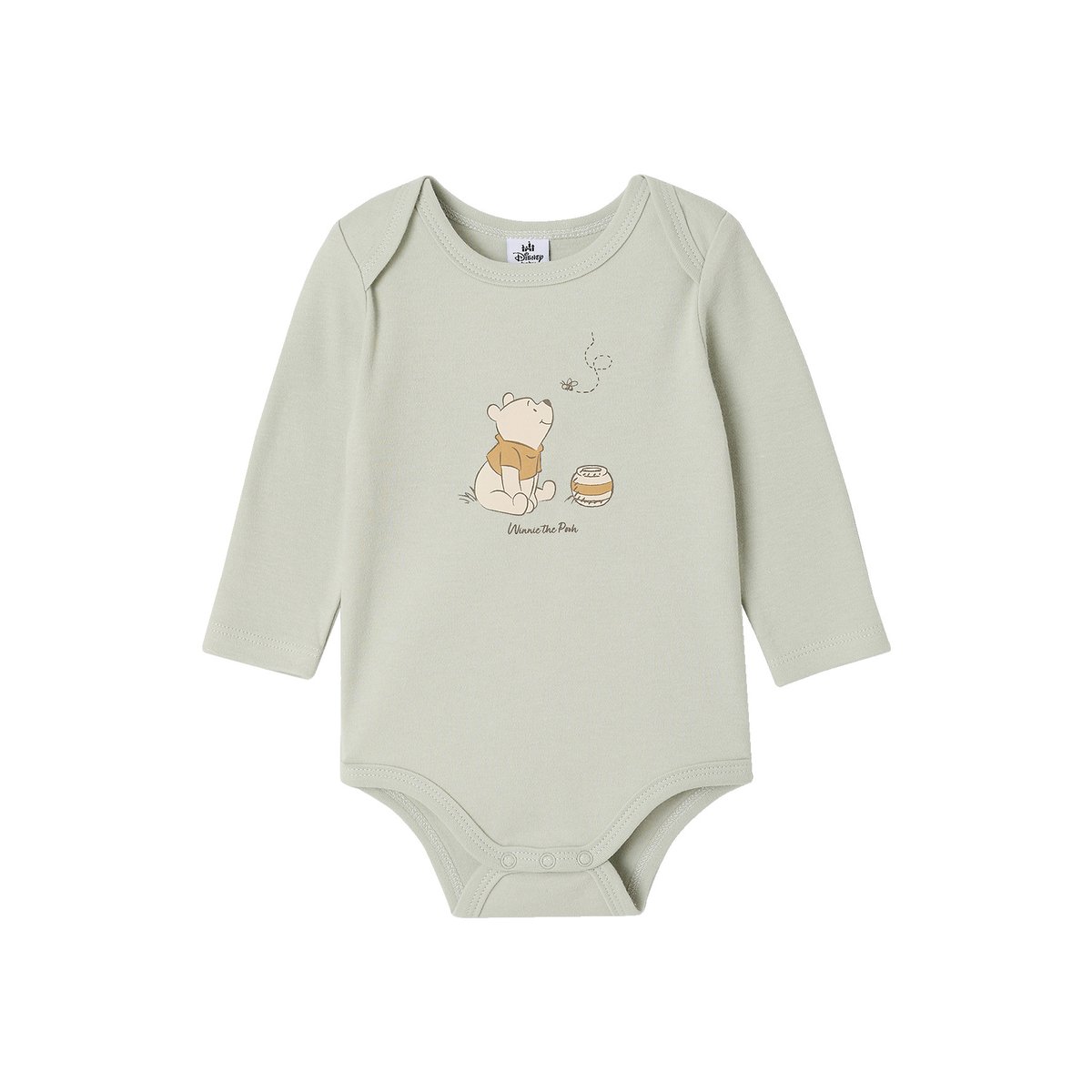 Lot de 2 bodies Winnie l Ourson vert d'eau, VERTBAUDET