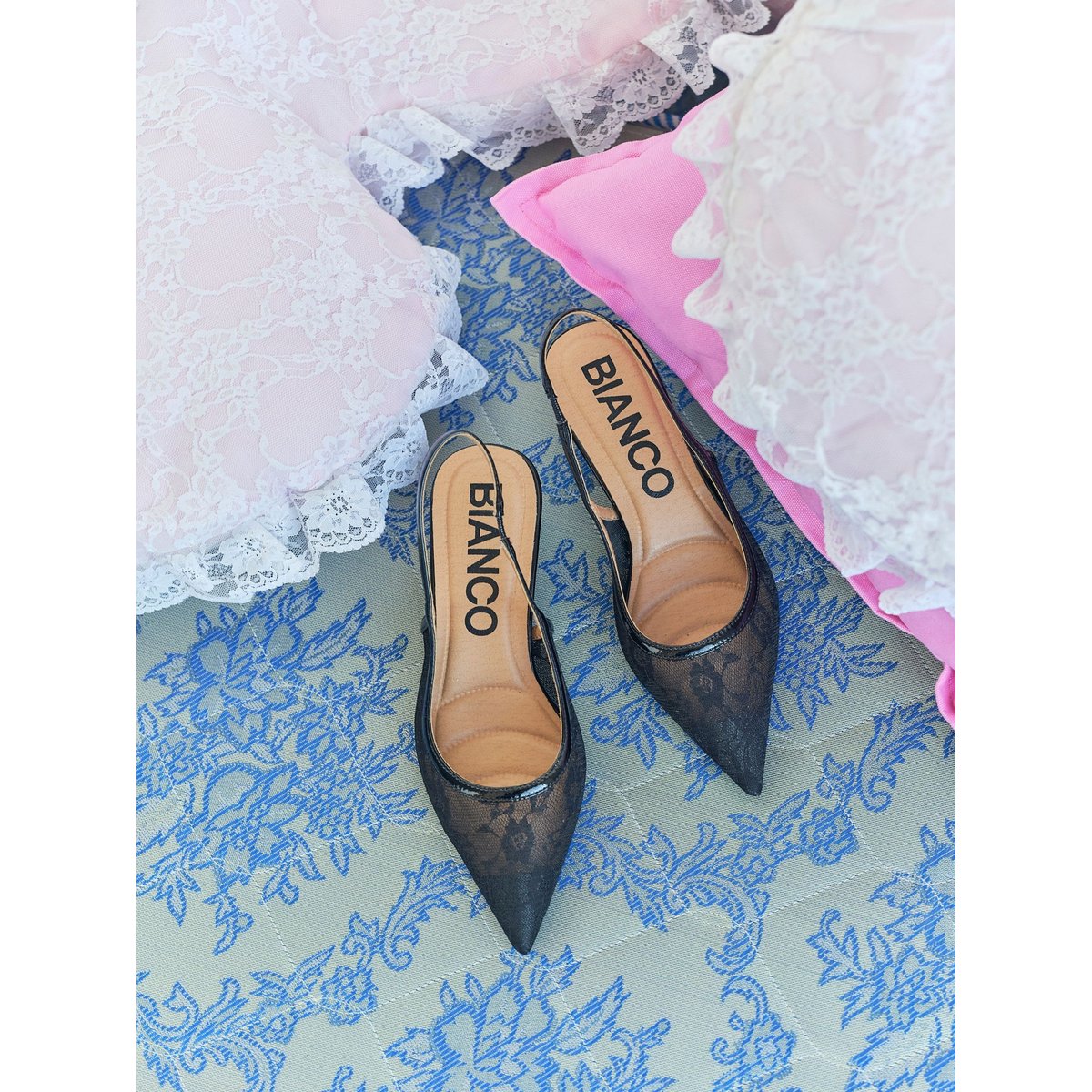 Petit Talon noir - blacklace, BIANCO