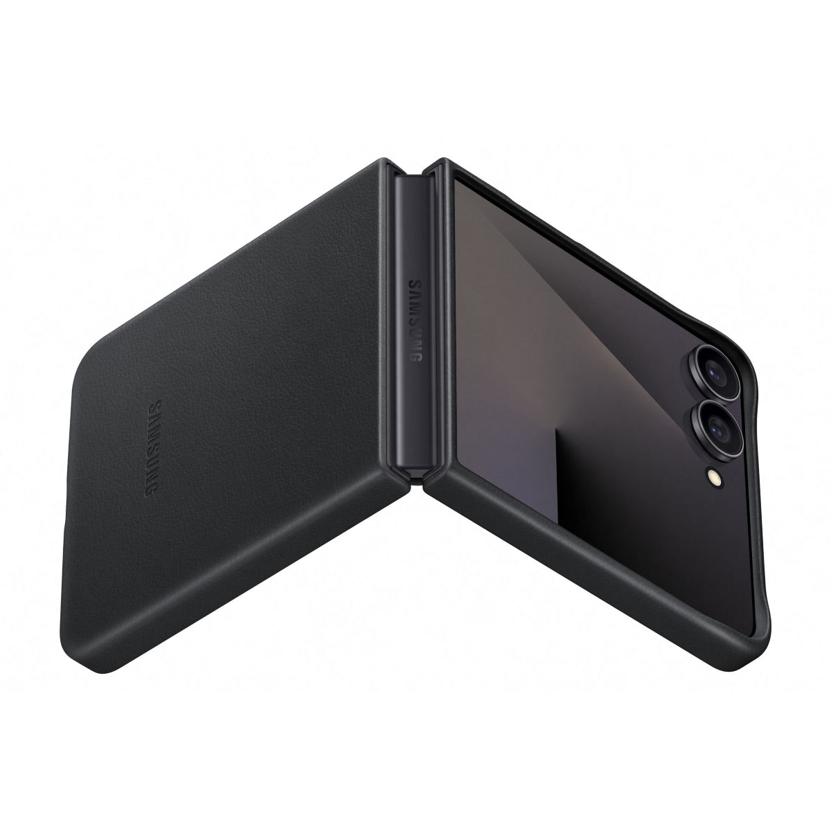 Coque Z Flip 7 Premium noir couleur unique, SAMSUNG