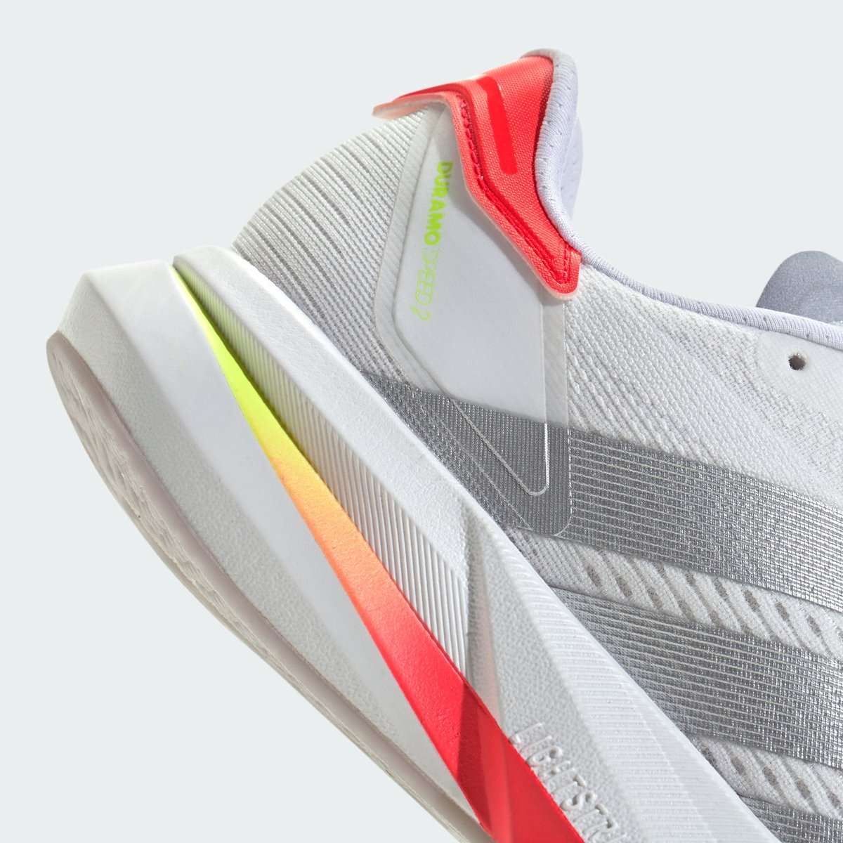 Baskets Duramo Speed 2 blanc/gris/rouge, adidas Performance