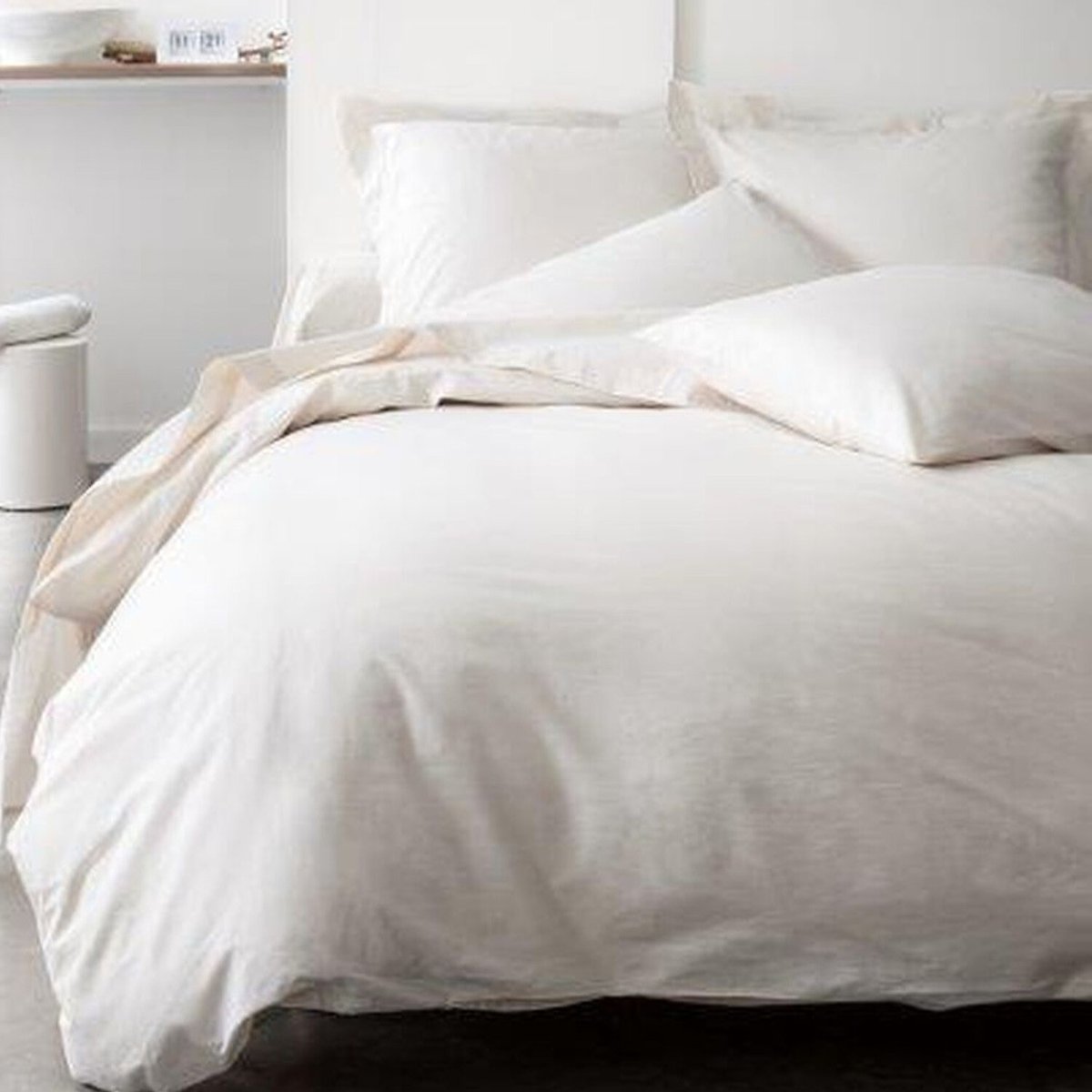 housse de couette en coton unie, MENO cacao, C DESIGN HOME TEXTILE