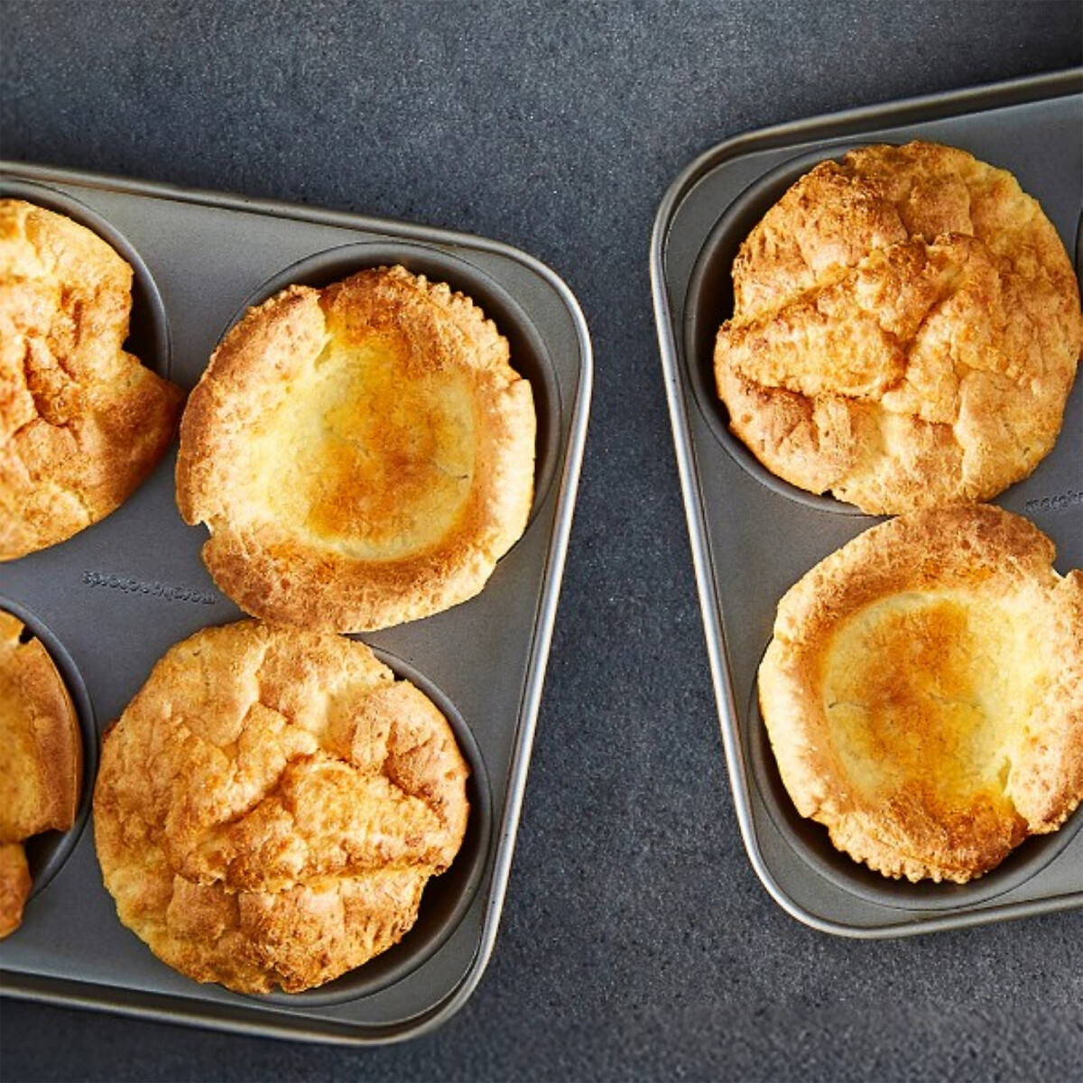 2-Piece 4-Cup Yorkshire Pudding Tray Set grey, MORPHY RICHARDS