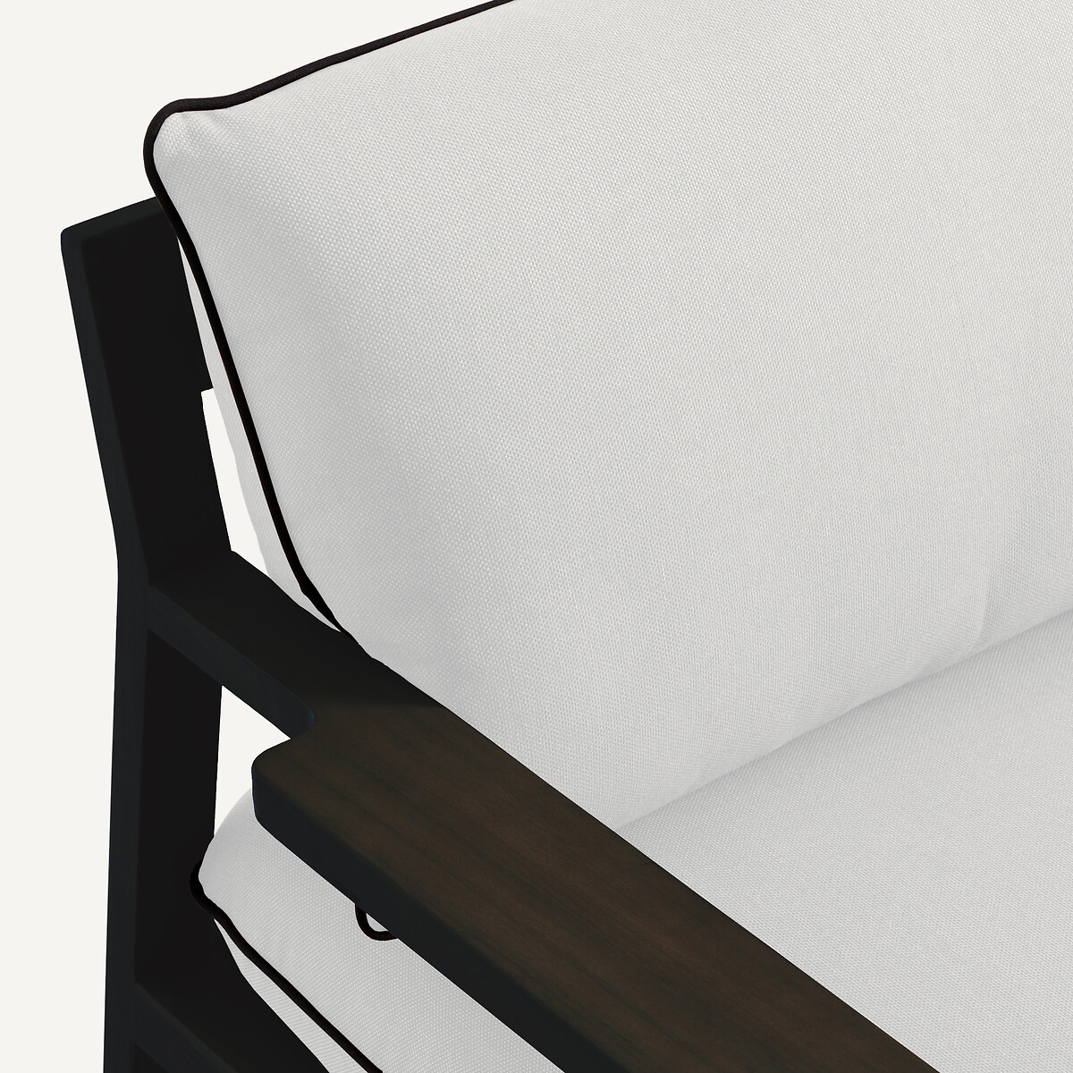 Banquette de jardin 2 places en acacia, Amir craie, AM.PM