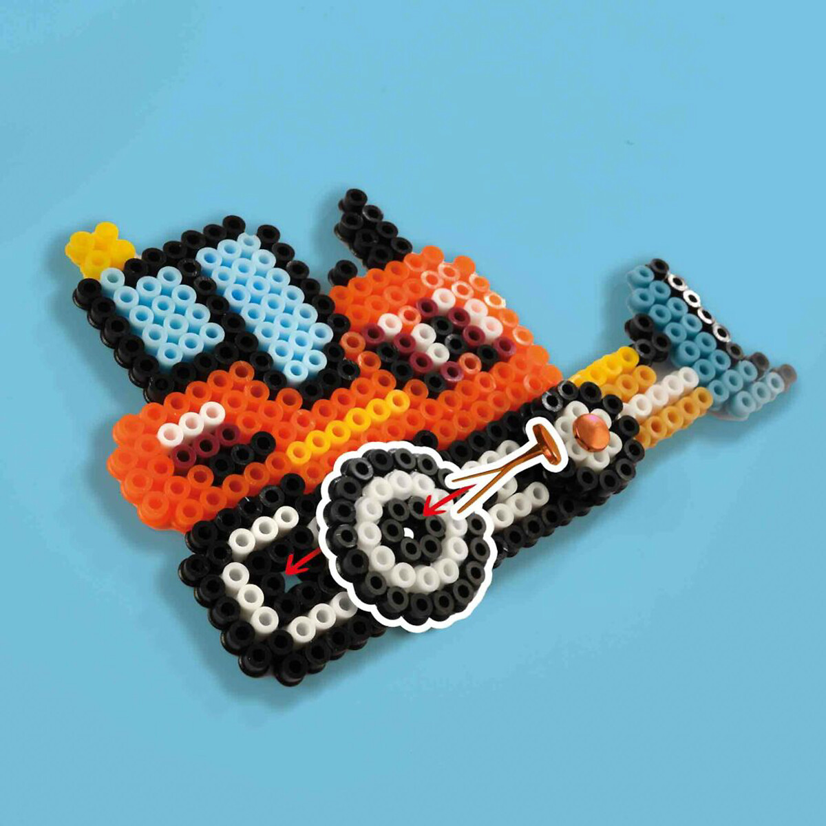 Brinquedo "Missangas - Camiões de construção", SES multicolor, SES