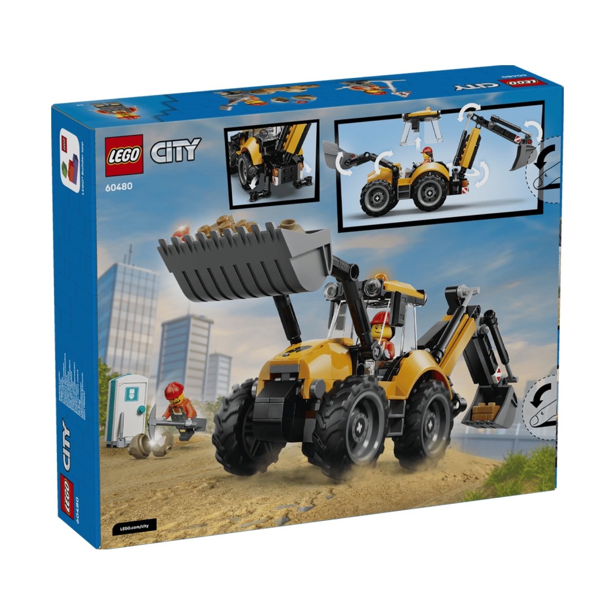 City Le tractopelle jaune multicolore, LEGO