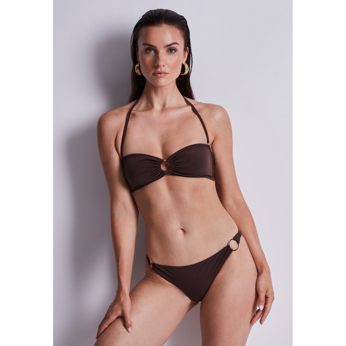 Haut de maillot de bain Bandeau Gipsy Muse marron, AUBADE