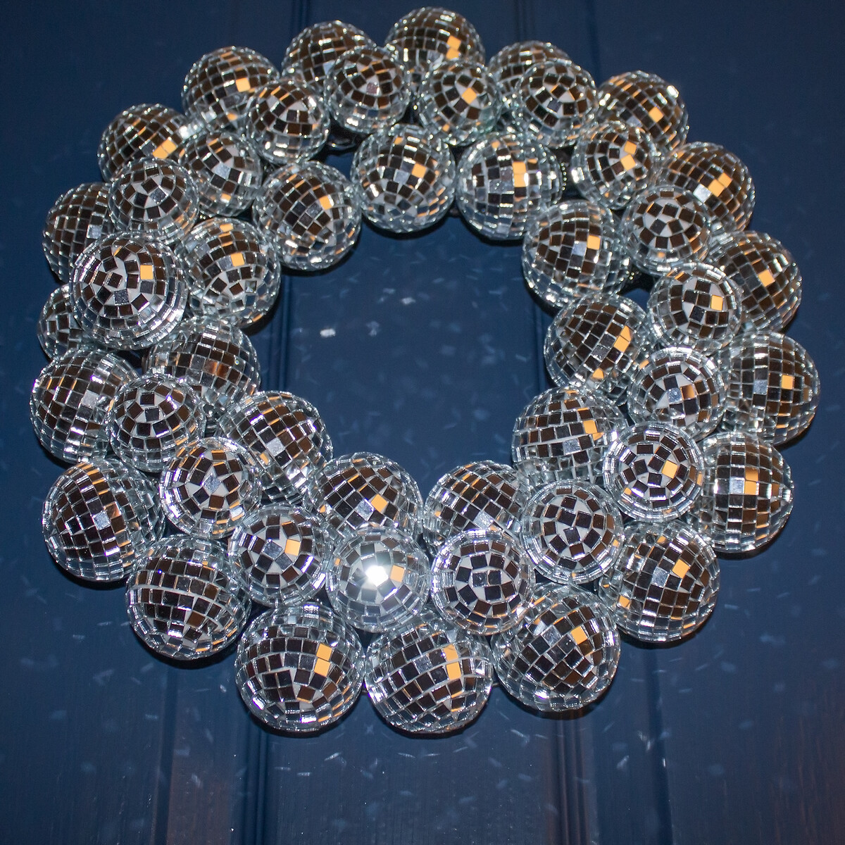 32cm Mirror Ball Wreath silver-coloured, SO'HOME