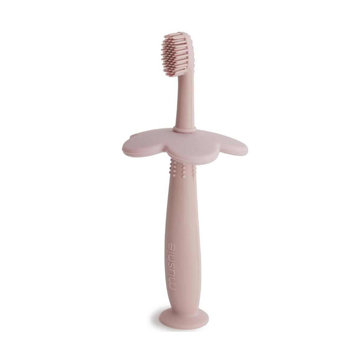 Brosse à dent d'apprentissage rose, MUSHIE
