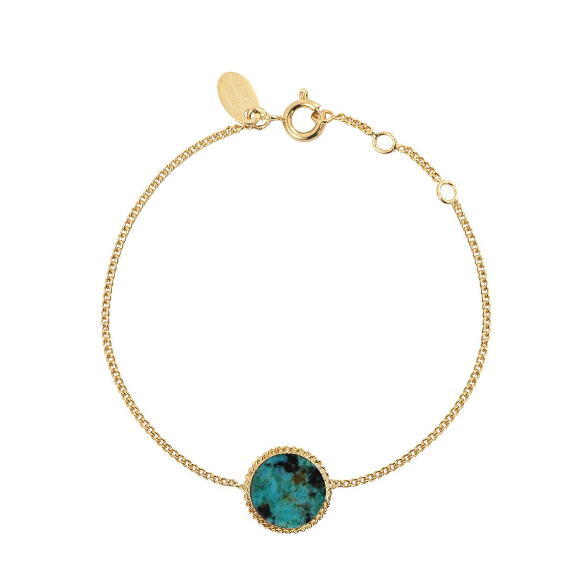 Bracelet lady jaspe africain bleu, CAROLINE NAJMAN