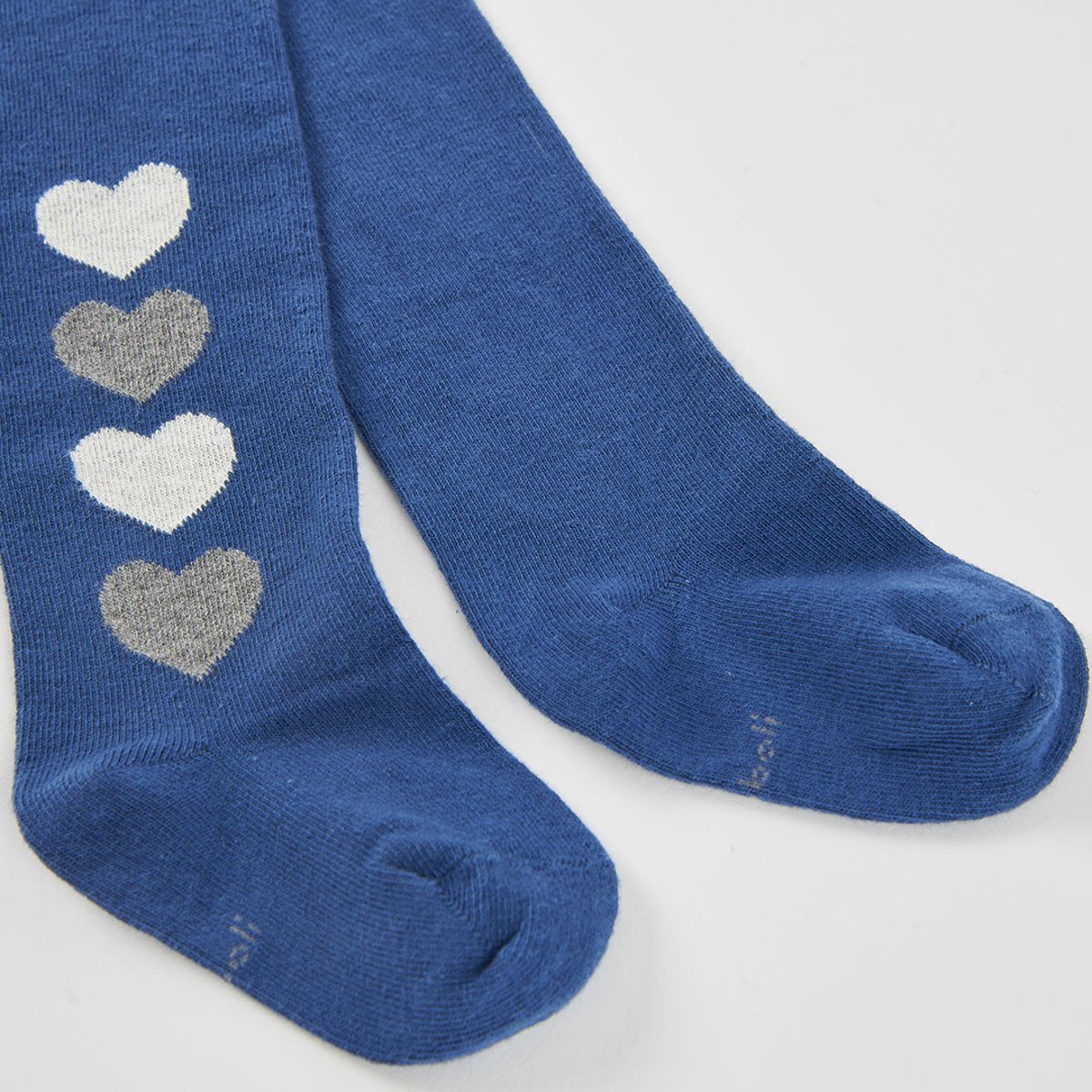 Collant imprimé de coeurs bleu, BOBOLI