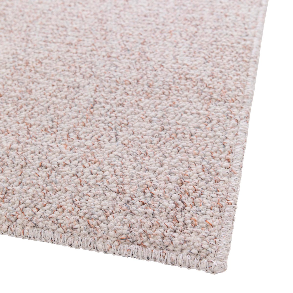 Tapis lavable effet bouclé tufté BOUCLETTE blanc multicolore, THE DECO FACTORY