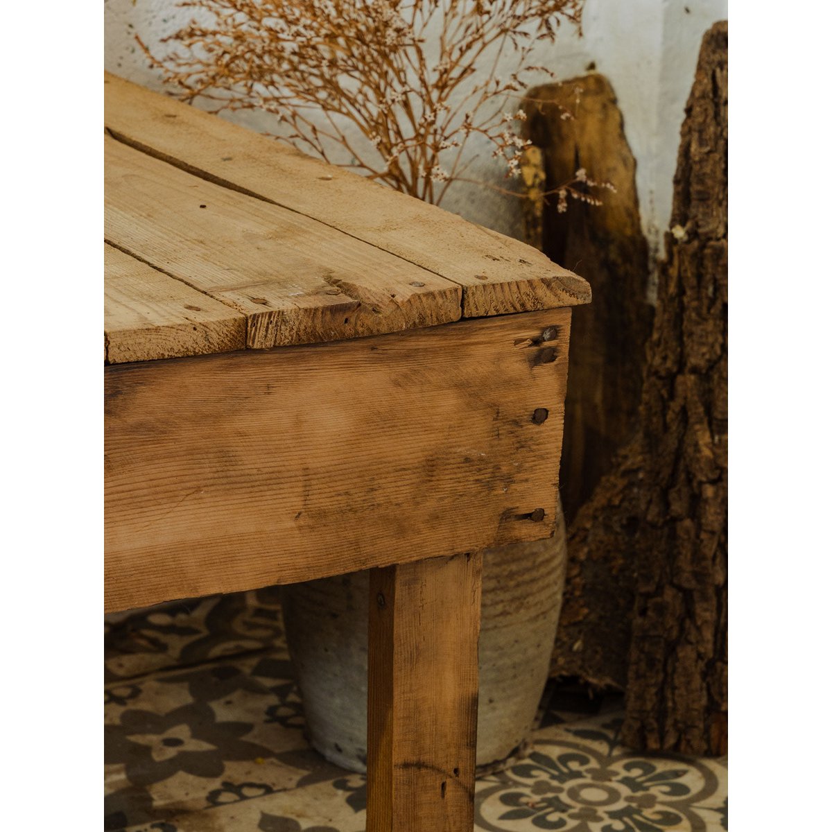 Table basse en bois Léonie N°1026 - Bon état bois clair, DEBONGOUT