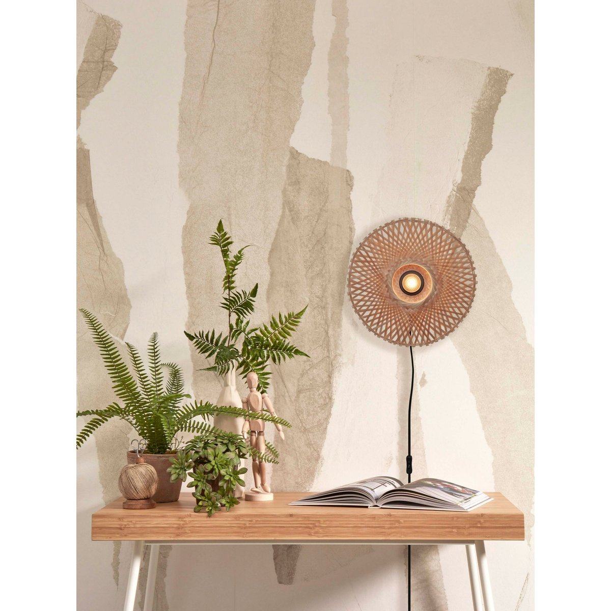 Lampe Murale Bambou KALIMANTAN bambou, GOOD & MOJO