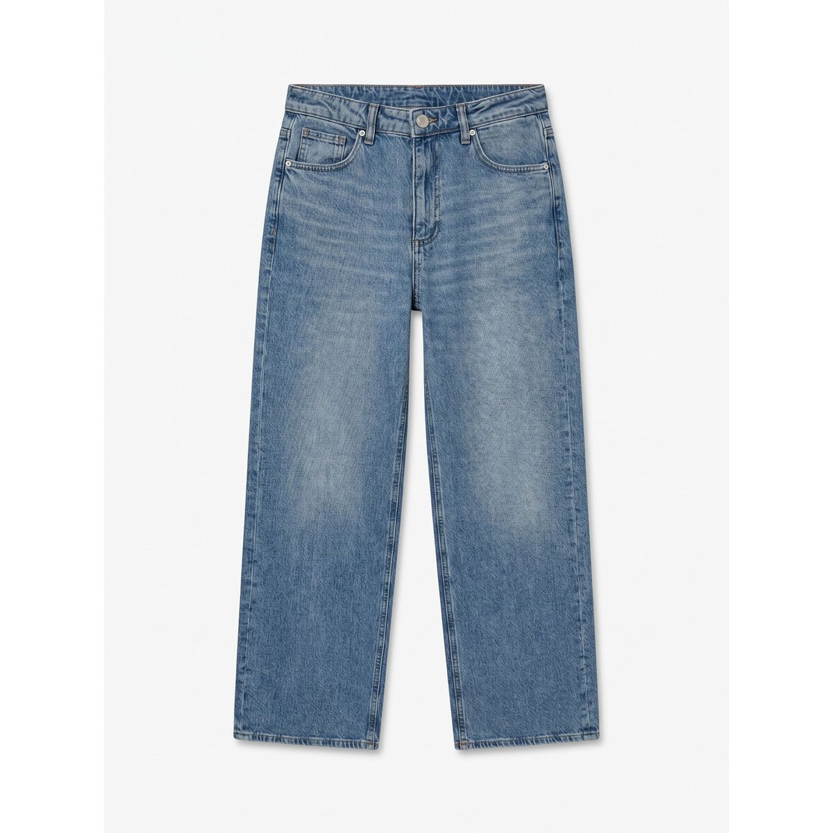 Jean À Coupe Large medium blue denim, VERO MODA