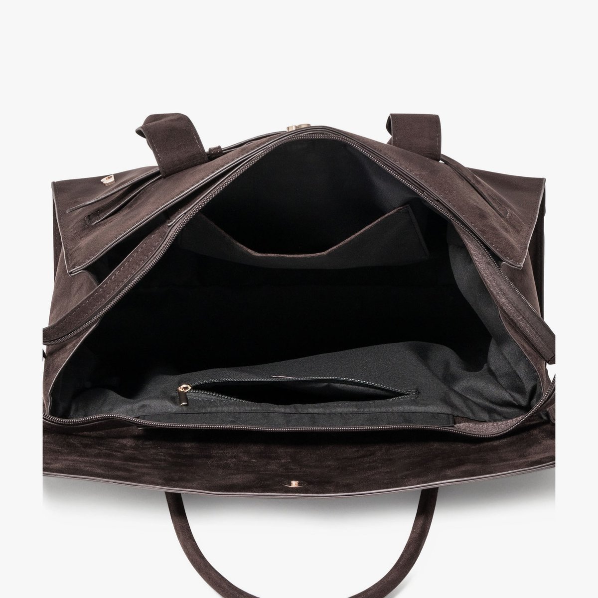 Sac Cabas SYLVINE cabas marron fonce, BOCAGE