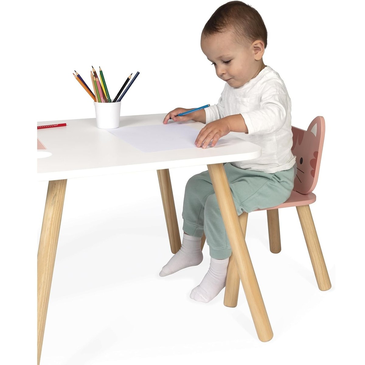 Chaise Enfant Th§me Chat rose, JANOD