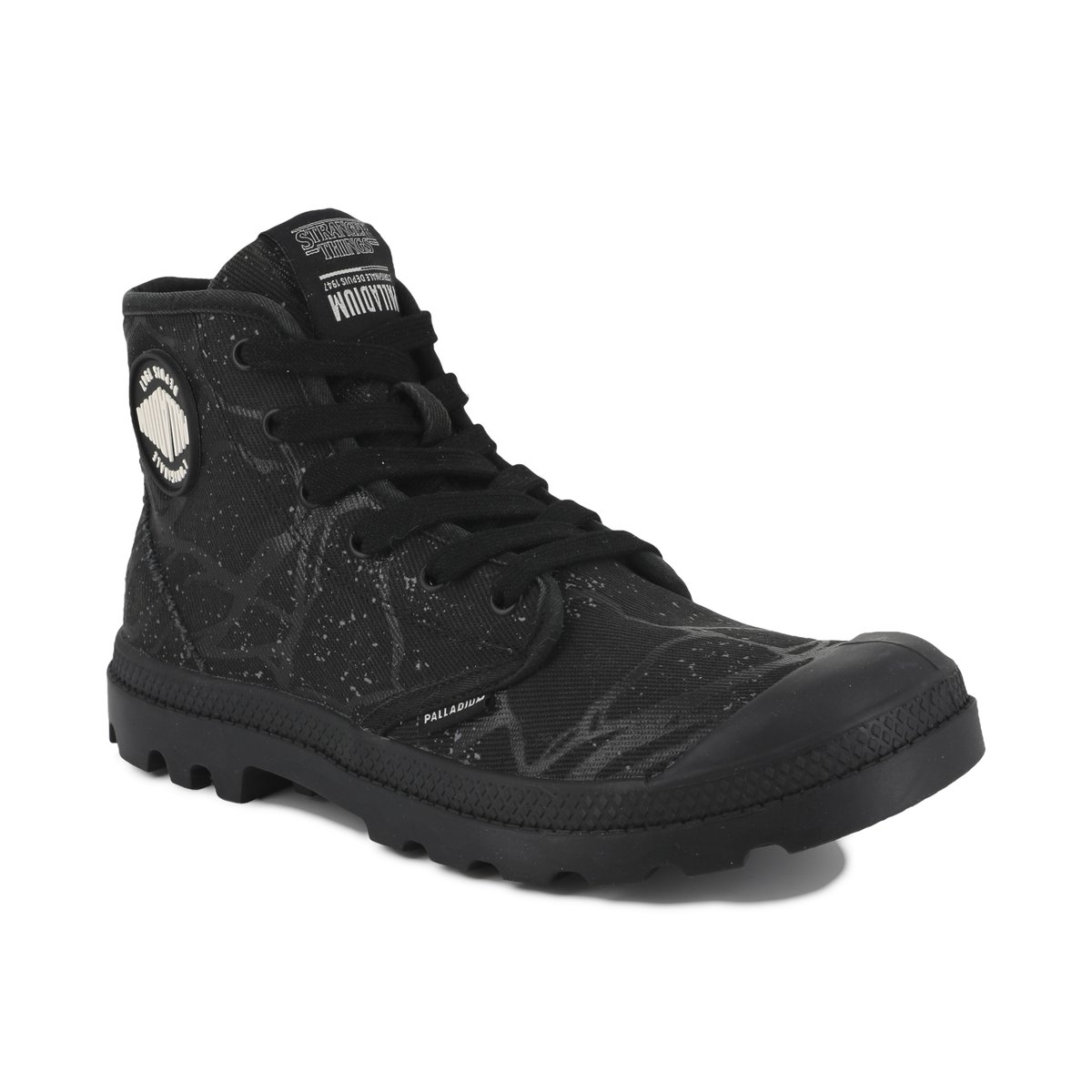 Baskets montantes en coton PAMPA HI TUNNELS noir-black, PALLADIUM