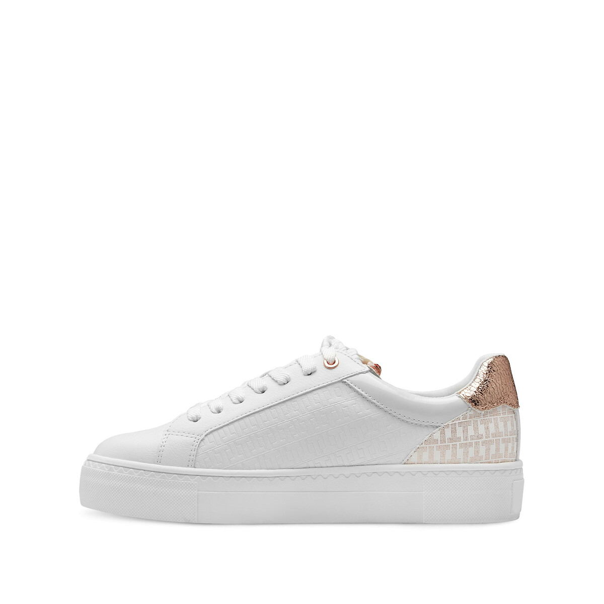Baskets zippées blanc/gold, TAMARIS