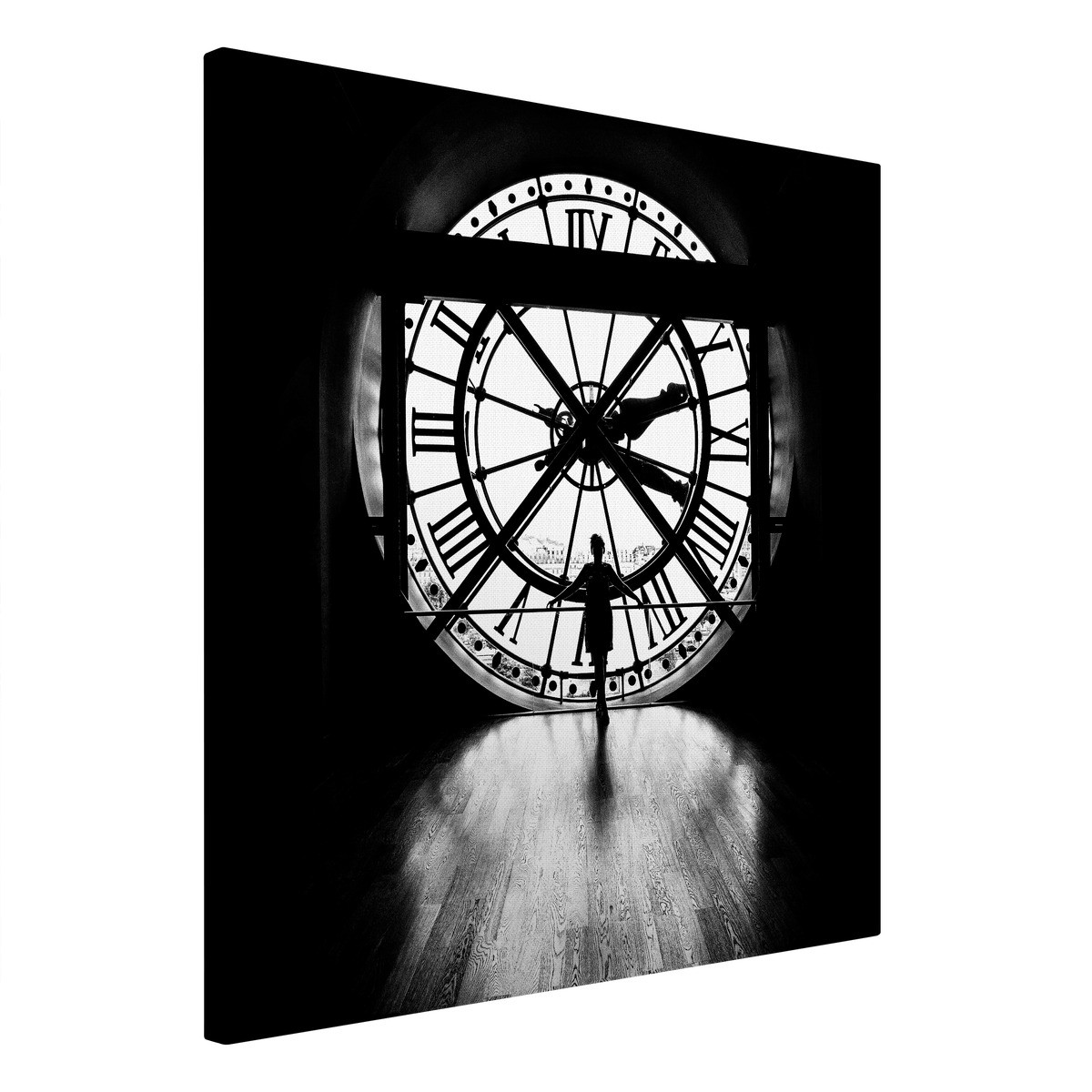 Tableau Sur Toile Motif Horloge Du Temps ARCHITECTURE tableaux sur toile-noir & blanc, CEANOTHE