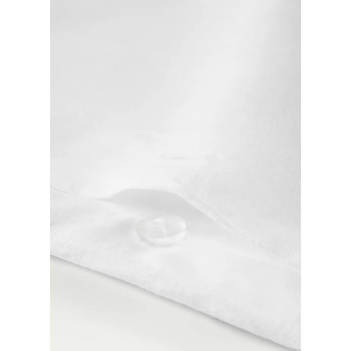 Housse de couette lin lavé lit 135/140 cm blanc, MANGO HOME