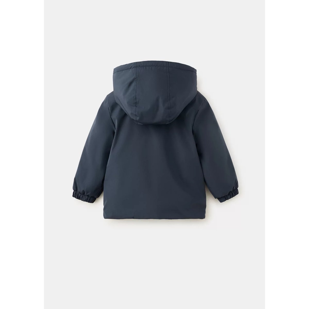 Anorak matelassé à capuche bleu marine foncé, MANGO BABY
