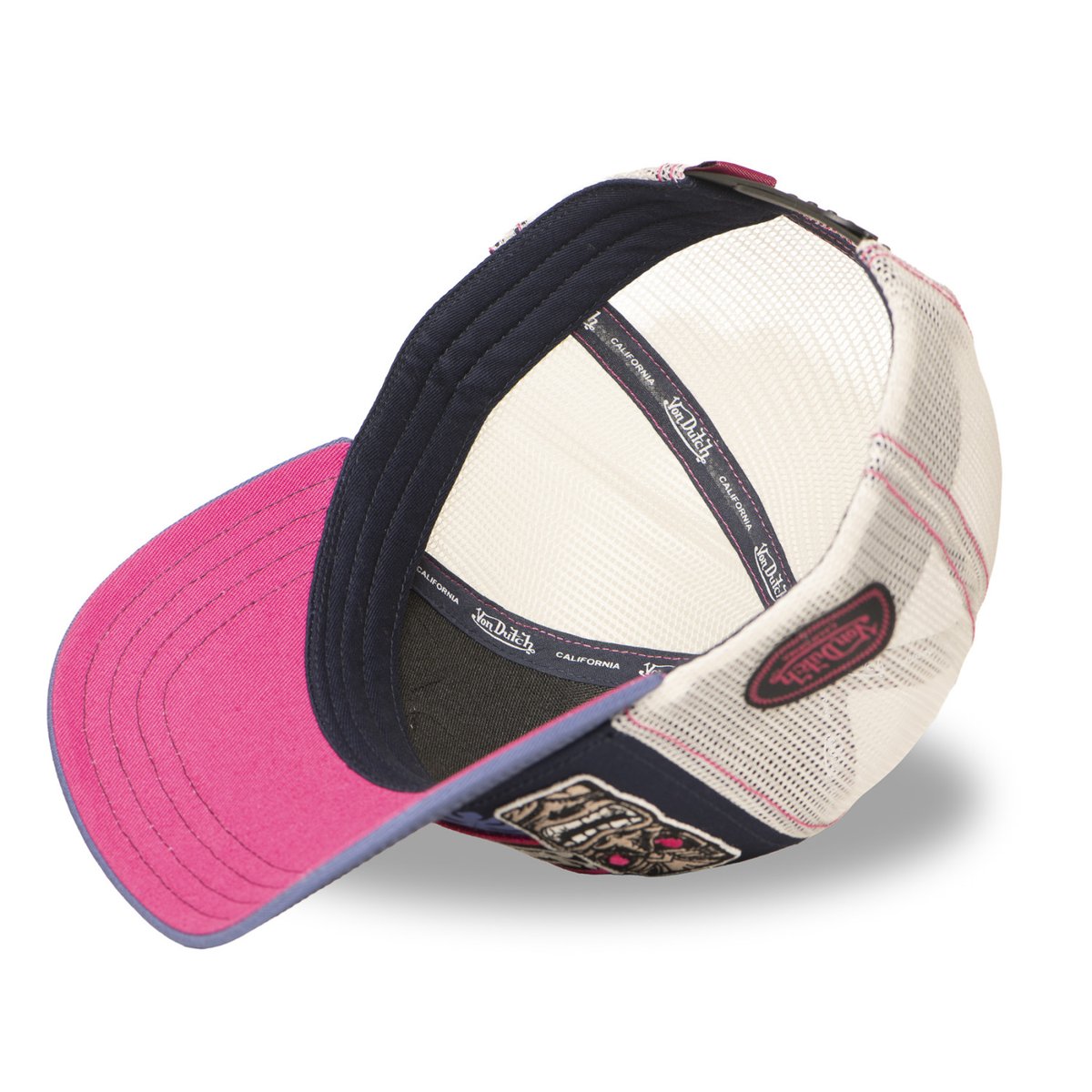 Casquette Trucker Patches violet/bleu foncé/rose/beige, VON DUTCH