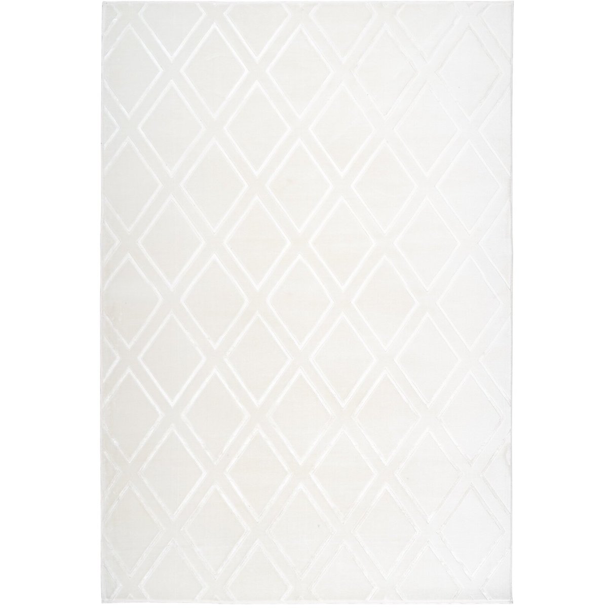 Tapis rectangulaire en polyester Monroe 300 blanc, ARTE ESPINA