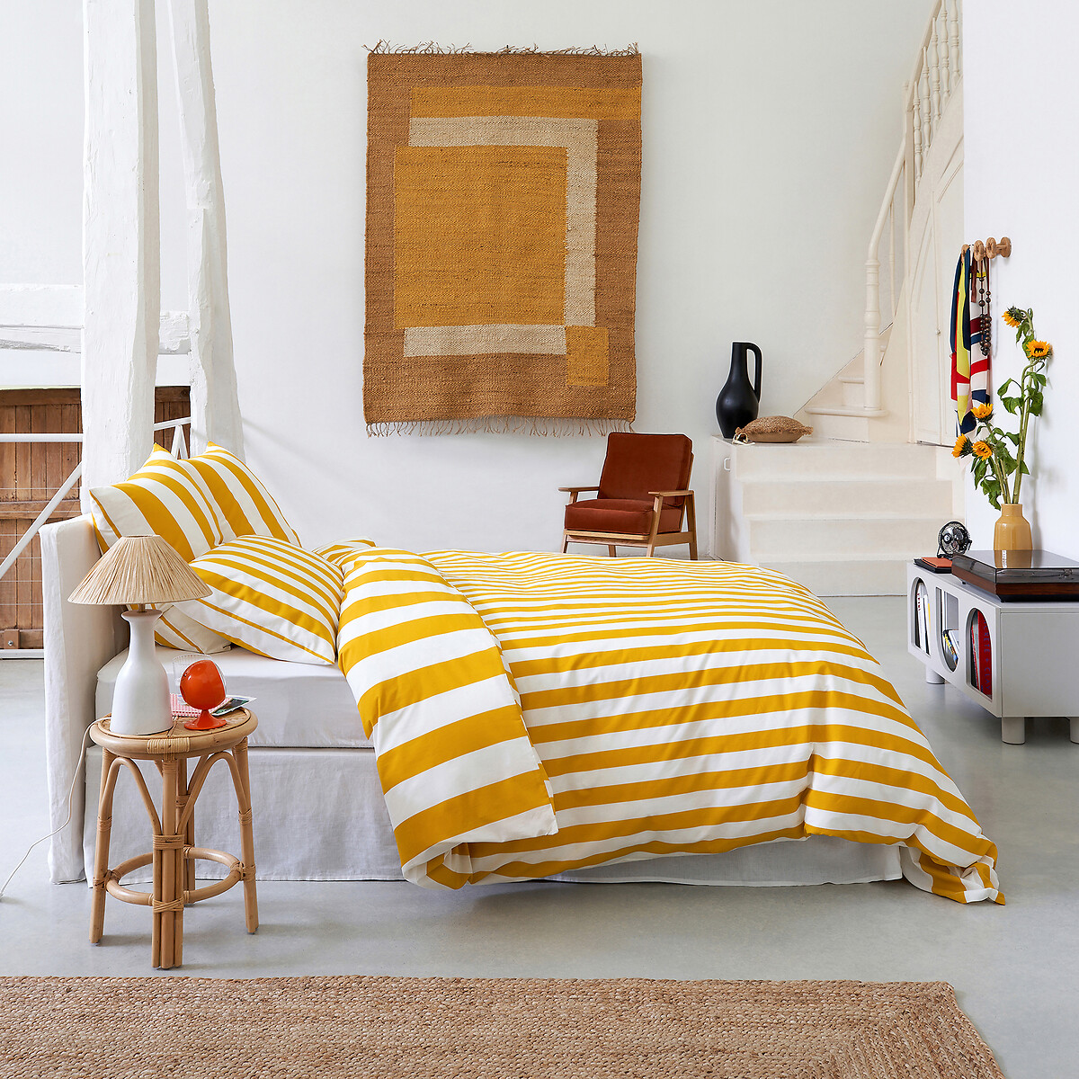 Tabouret en rotin, Katni naturel, LA REDOUTE INTERIEURS