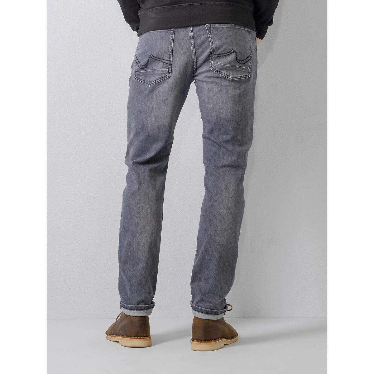 Rechte jeans stretch Russel grijs, PETROL INDUSTRIES