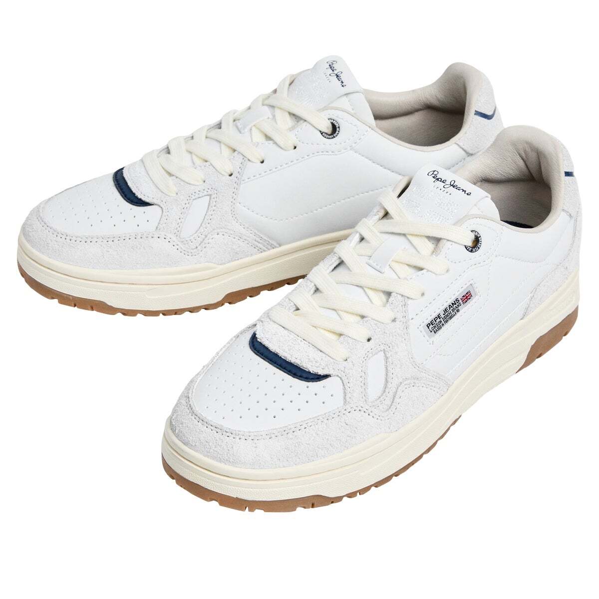 Chester - Baskets Avec Détails En Daim blanc, PEPE JEANS