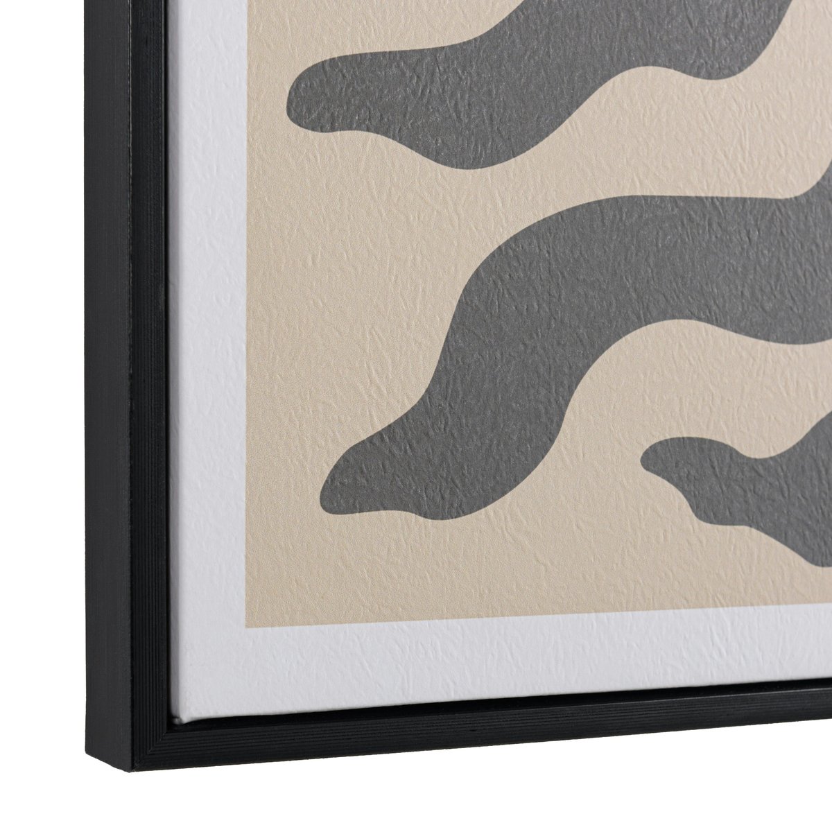 Tableau décor 2 feuilles gris/noir papier japonais 63 x 93 cm 2 feuilles, PIER IMPORT