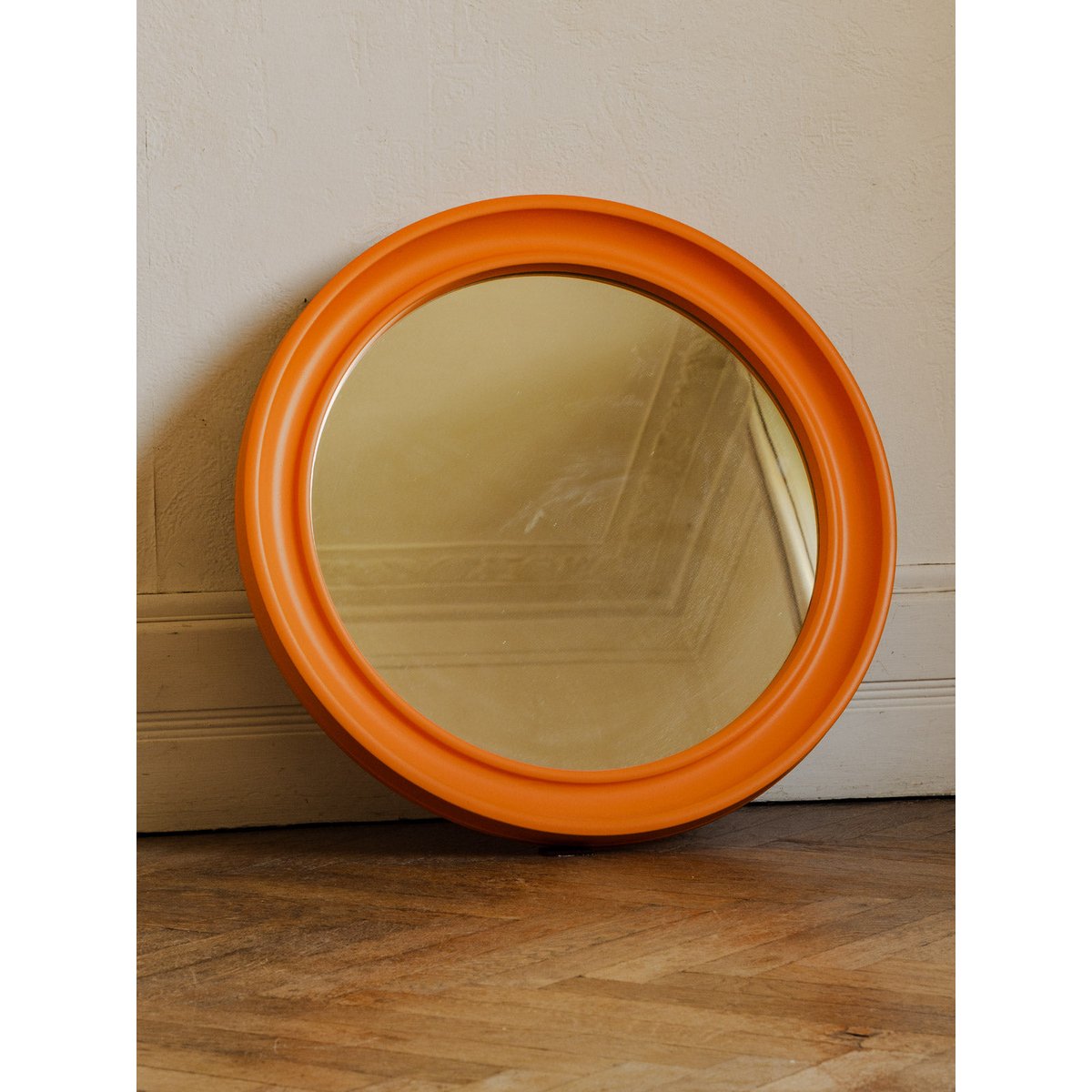 Miroir en fibre de verre orange Igor N°1179 - Bon état orange, DEBONGOUT