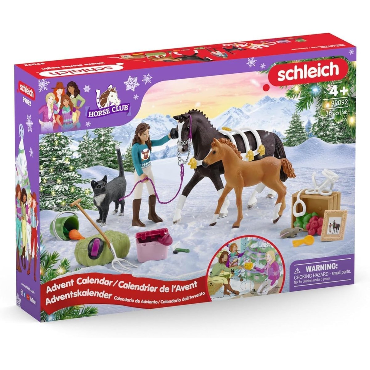 Calendrier de l'Avent Horse Club 2 couleur unique, SCHLEICH