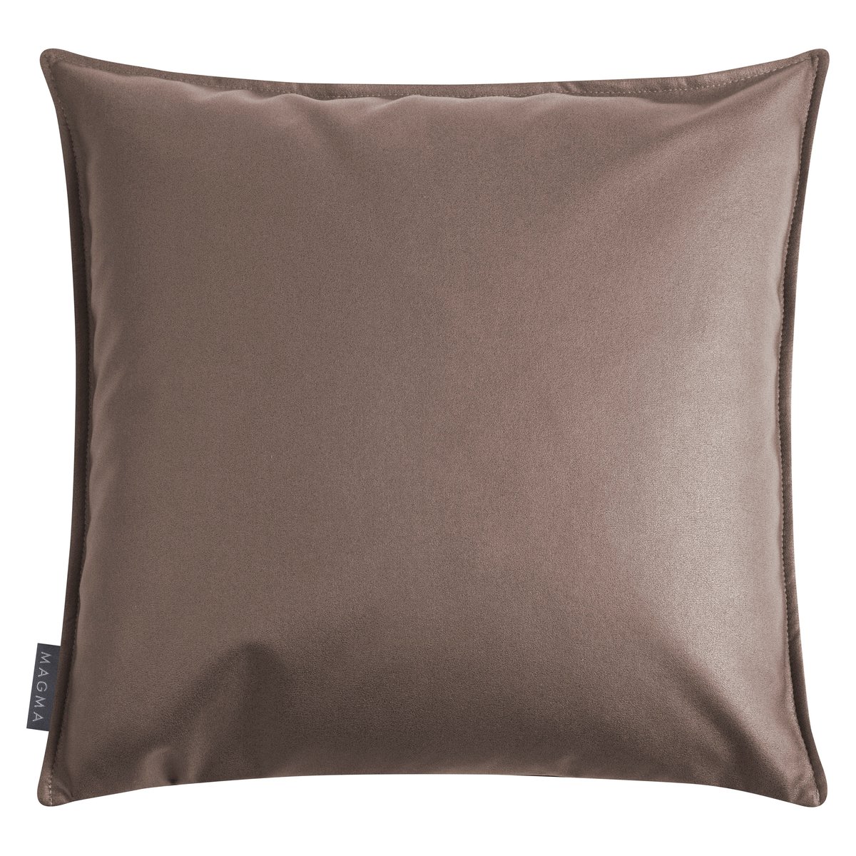 Housse de coussin aspect cuir métalisé SANTANA marron, MAGMA HEIMTEX
