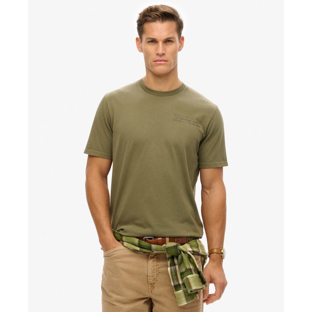 T-shirt à motif Utility Sport vert olive foncé, SUPERDRY