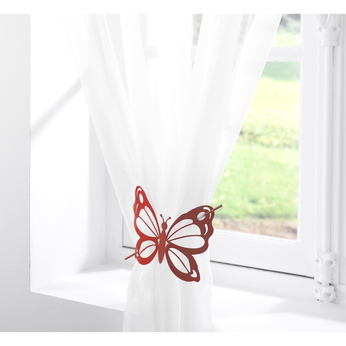 1 Embrasse broche Joli papillon rouge, EDEN